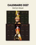 Calendario stampabile Demon Slayer 2027-Anche in versione US!