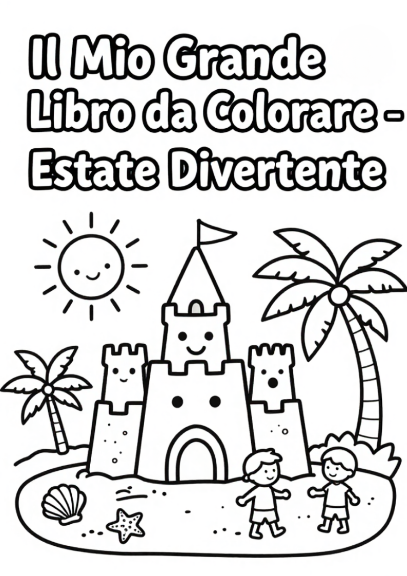 Libro da Colorare per Bambini - Edizione Estate